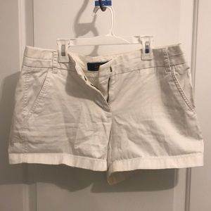 White JCrew Chino Shorts